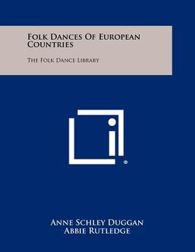 portada folk dances of european countries: the folk dance library (en Inglés)