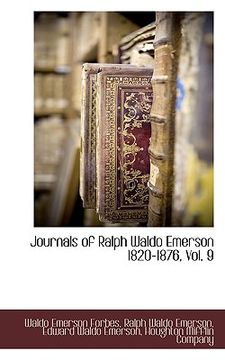 portada journals of ralph waldo emerson 1820-1876, vol. 9 (en Inglés)
