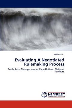 portada evaluating a negotiated rulemaking process (en Inglés)