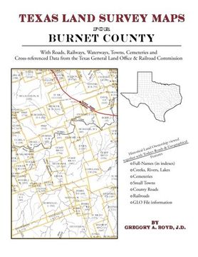 portada Texas Land Survey Maps for Burnet County (en Inglés)