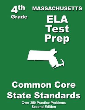 portada Massachusetts 4th Grade ELA Test Prep: Common Core Learning Standards (en Inglés)