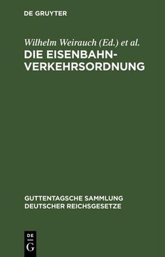 portada Die Eisenbahn-Verkehrsordnung (in German)