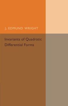 portada Invariants of Quadratic Differential Forms (Cambridge Tracts in Mathematics) (en Inglés)