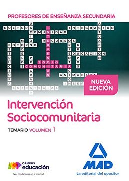 portada Profesores de Enseñanza Secundaria Intervención Sociocomunitaria. Temario Volumen 1