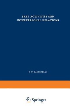 portada Free Activities and Interpersonal Relations (in English)