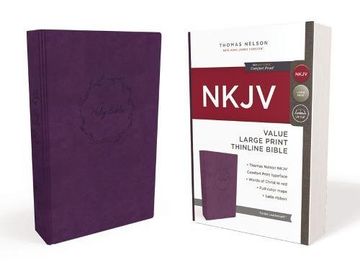 portada Nkjv, Value Thinline Bible, Large Print, Leathersoft, Purple, red Letter Edition, Comfort Print: Holy Bible, new King James Version (en Inglés)