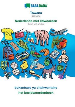 portada Babadada, Tswana - Nederlands met Lidwoorden, Bukantswe ya Ditshwantsho - het Beeldwoordenboek: Setswana - Dutch With Articles, Visual Dictionary (in Setswana)