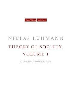 portada Theory of Society, Volume 1 (Cultural Memory in the Present) (in English)