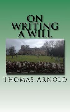 portada On Writing a Will (en Inglés)
