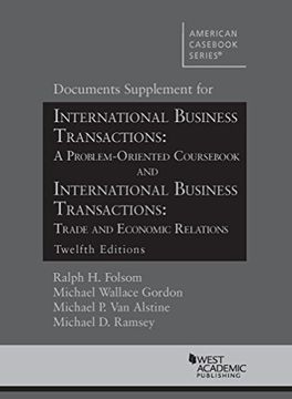 portada Documents Supplement for International Business Transactions: A Problem Oriented Cours and International Business Transactions: Trade and Economic Relations (American Cas Series) (en Inglés)