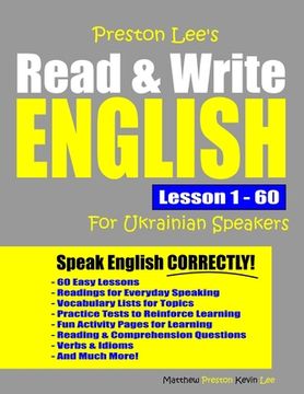 portada Preston Lee's Read & Write English Lesson 1 - 60 For Ukrainian Speakers