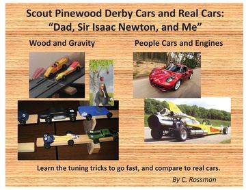 portada Scout Pinewood Derby Cars and Real Cars: Dad, Sir Isaac Newton, and Me (en Inglés)