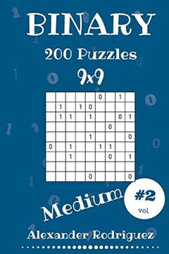 portada Binary Puzzles - Medium 200 Vol. 2 (Volume 2) (en Inglés)