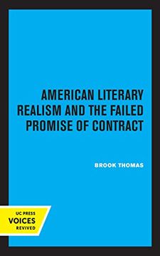 portada American Literary Realism and the Failed Promise of Contract