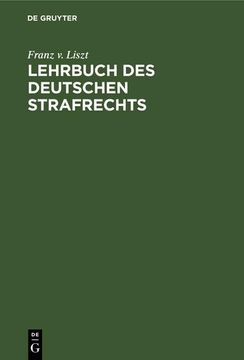 portada Lehrbuch des Deutschen Strafrechts (en Alemán)