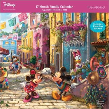 portada Disney Dreams Collection by Thomas Kinkade Studios: 17-Month 2024-2025 Family wa (en Inglés)