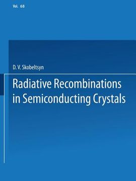 portada Radiative Recombination in Semiconducting Crystals (en Inglés)