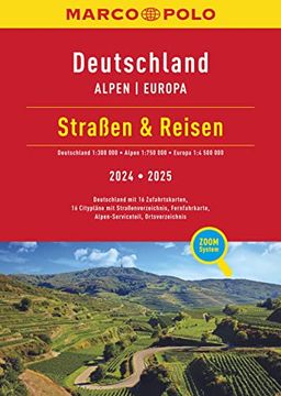 portada Marco Polo Straßen & Reisen 2024/2025 Deutschland 1: 300. 000: Alpen 1: 750. 000, Europa 1: 4,5 Mio. (en Alemán)
