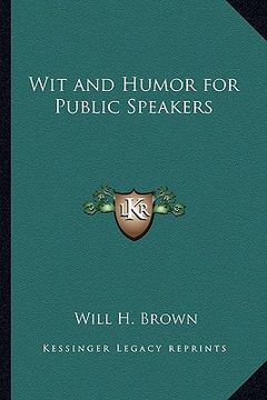 portada wit and humor for public speakers (en Inglés)