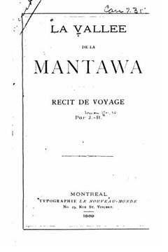 portada La vallée de la Mantawa, récit de voyage (French Edition)