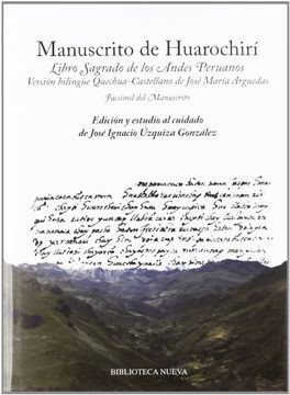 portada Manuscrito de Huarochirí: Libro Sagrado de los Andes Peruanos