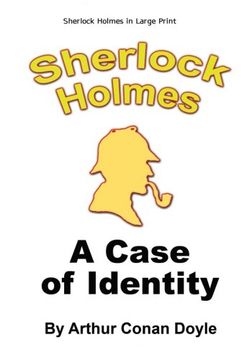 portada A Case of Identity: Sherlock Holmes in Large Print (Volume 5)