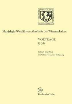 portada Das Volk ALS Grund Der Verfassung: Mythos Und Relevanz Der Lehre Von Der Verfassunggebenden Gewalt (en Alemán)