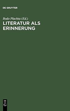 portada Literatur als Erinnerung (en Alemán)