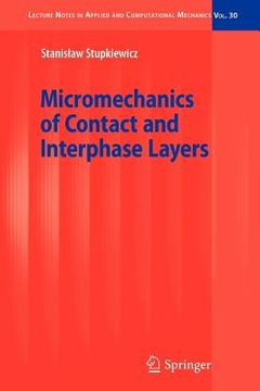 portada micromechanics of contact and interphase layers (en Inglés)