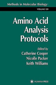 portada amino acid analysis protocols (en Inglés)
