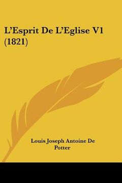 portada L'Esprit De L'Eglise V1 (1821) (in French)