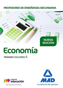 portada Profesores de Enseñanza Secundaria Economía Temario Volumen 4