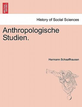 portada Anthropologische Studien. (in German)