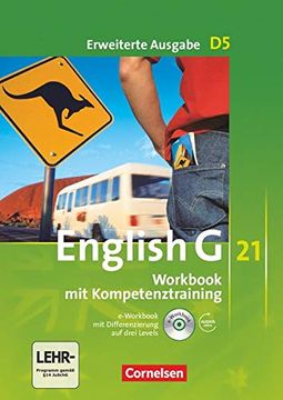 portada English g 21. Erweiterte Ausgabe d 5. Workbook mit E-Workbook und Audios Online (in English)