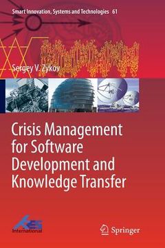 portada Crisis Management for Software Development and Knowledge Transfer