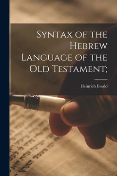 portada Syntax of the Hebrew Language of the Old Testament;