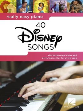 portada Really Easy Piano: 40 Disney Songs - Songbook With Lyrics (en Inglés)
