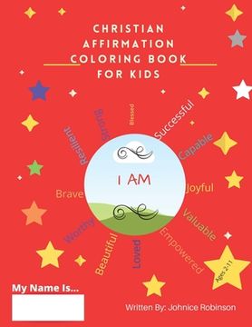 portada Christian Affirmation Coloring Books for Kids (en Inglés)