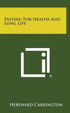 portada Fasting for Health and Long Life (in English)