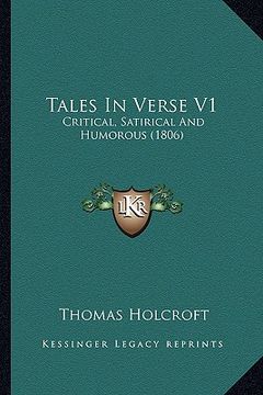 portada tales in verse v1: critical, satirical and humorous (1806) (en Inglés)