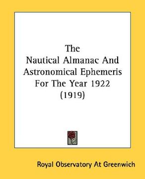 portada the nautical almanac and astronomical ephemeris for the year 1922 (1919)