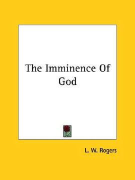 portada the imminence of god (in English)