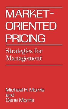 portada market-oriented pricing: strategies for management (en Inglés)
