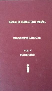 portada Manual de Derecho Civil Español. Vol i: Parte General.