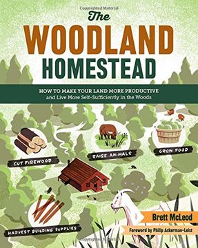 portada The Woodland Homestead: How to Make Your Land More Productive and Live More Self-Sufficiently in the Woods (en Inglés)