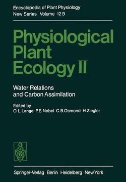portada physiological plant ecology ii: water relations and carbon assimilation (en Inglés)