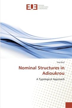 portada Nominal Structures in Adioukrou (in English)