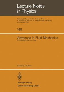 portada advances in fluid mechanics: proceedings of a conference held at aachen, march 26-28, 1980 (en Inglés)