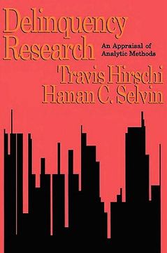 portada delinquency research: an appraisal of analytic methods (en Inglés)