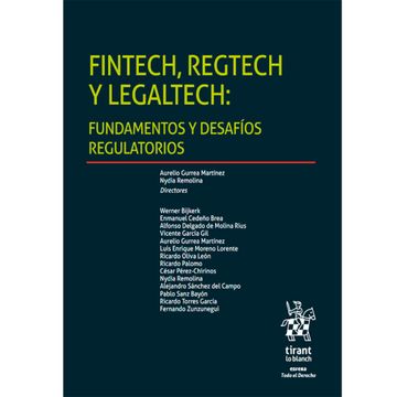 portada "Fintech, regtech y legaltech Fundamentos y desafíos regulatorios" (in Spanish)